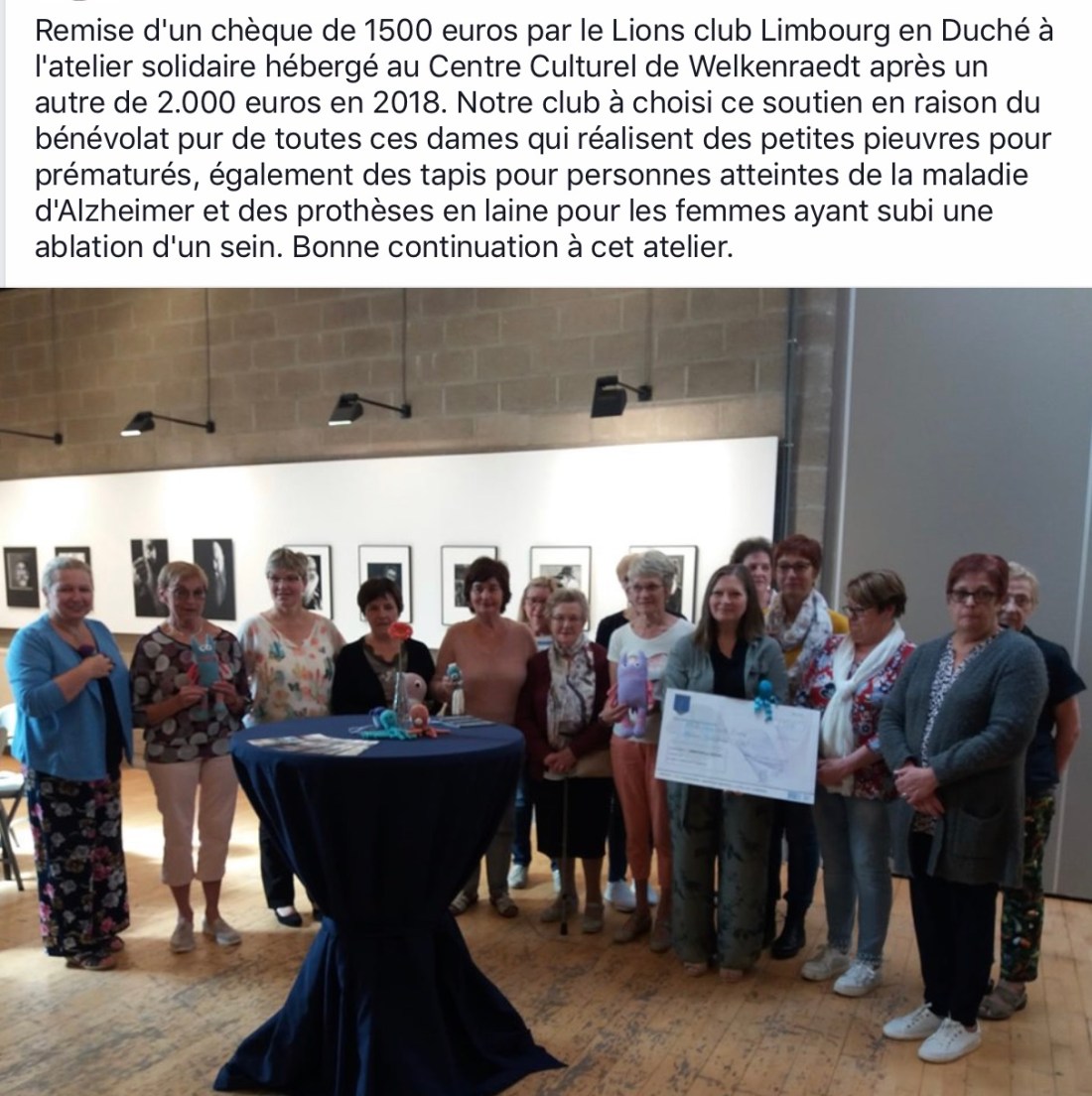 2019 limbourg en duché - remise de cheque
